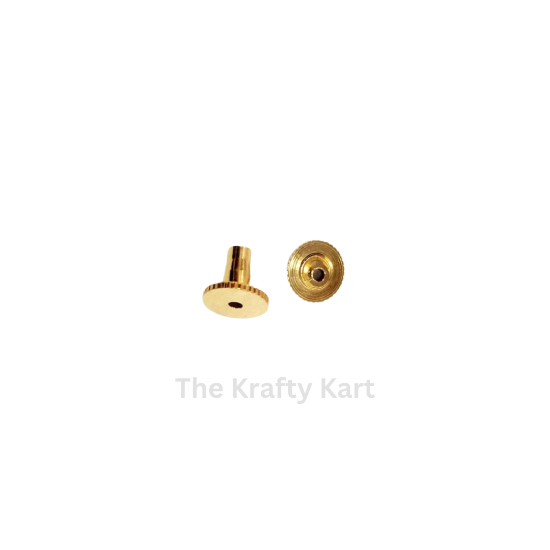 Golden Earring Back Hook (10Pcs)