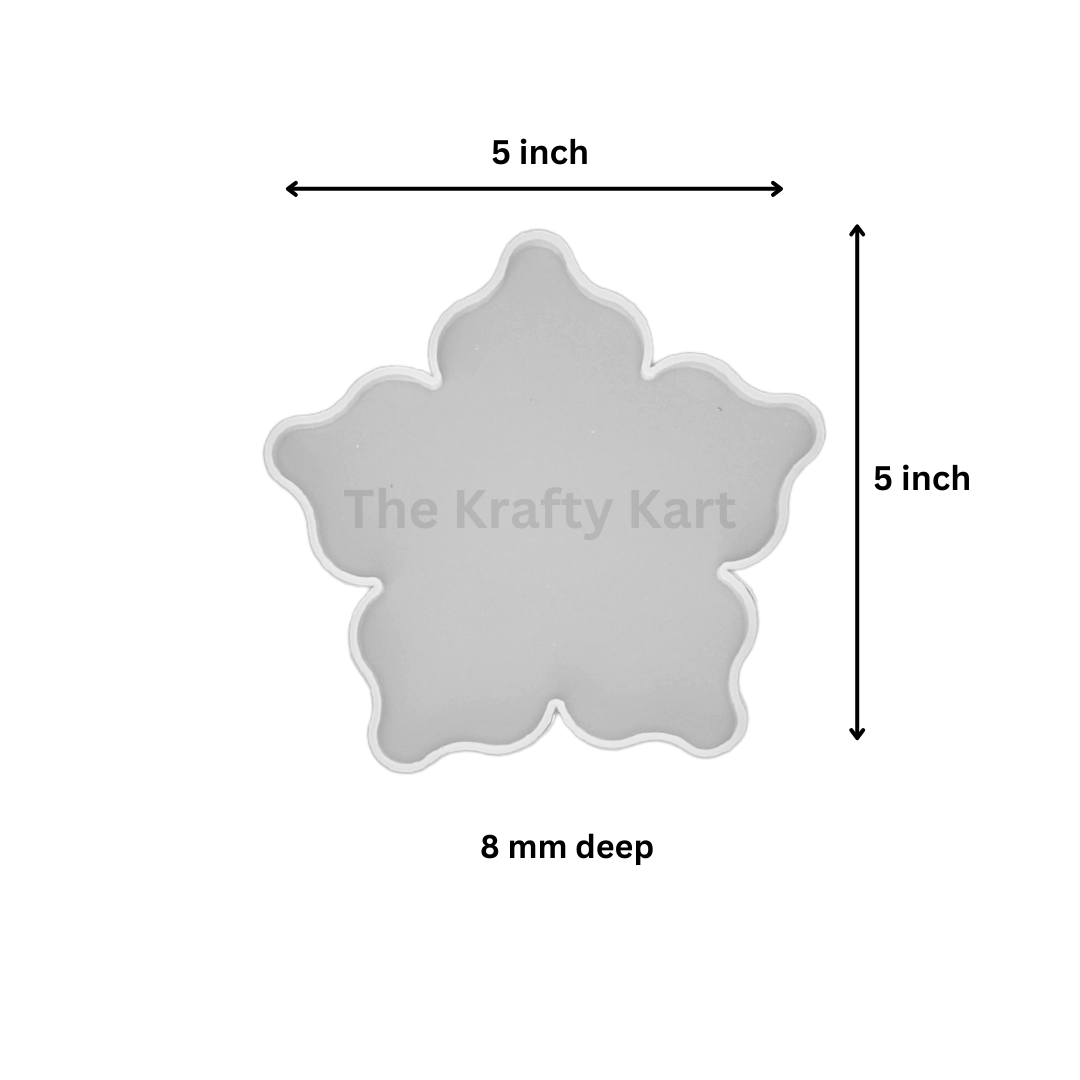 5 Kali Flower Coaster Plain