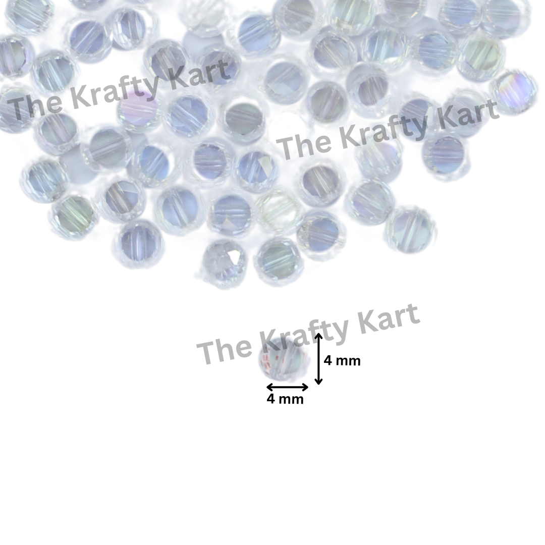 Octagon Crystal Beads (4mm)
