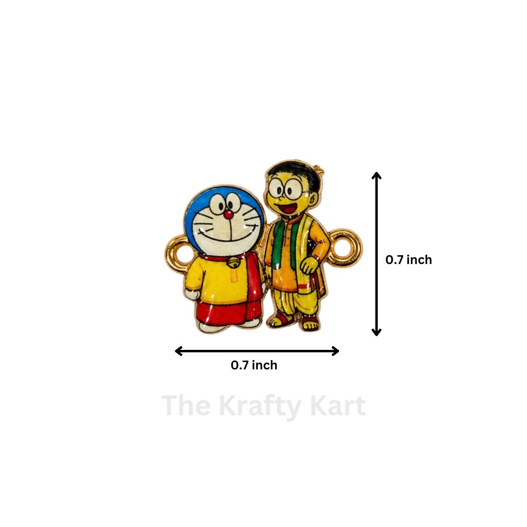 3D Rakhi Charm - Doraemon & Nobita