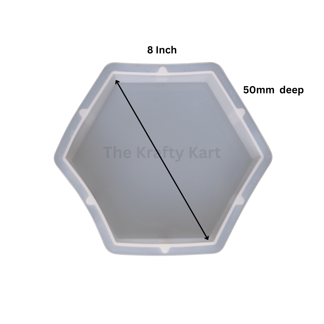 8" Hexagon Deep Casting Mould