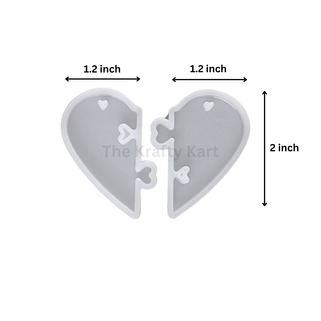 2pcs Heart Pendant