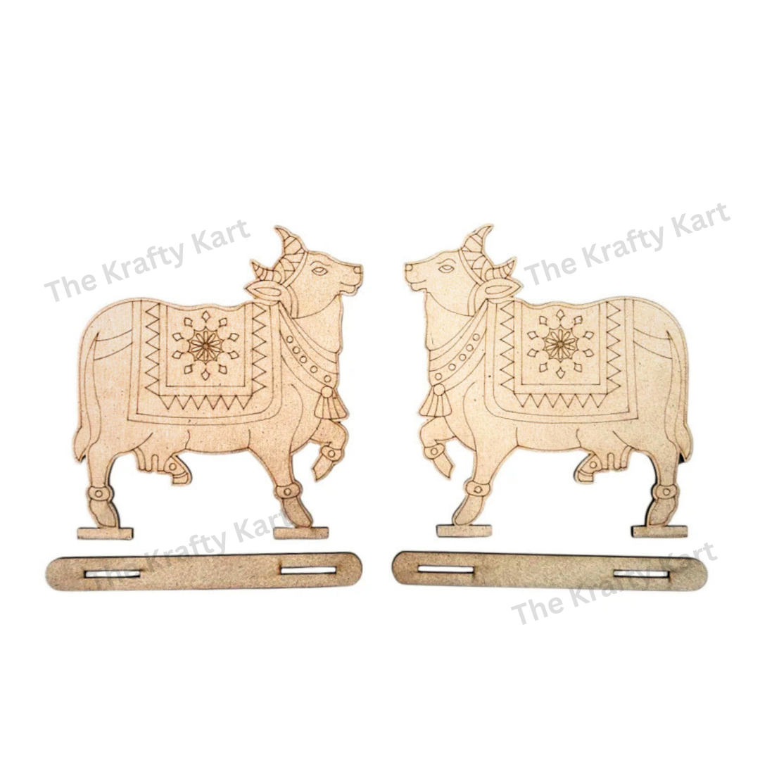 Pre Marked Standing Two Cow Mdf