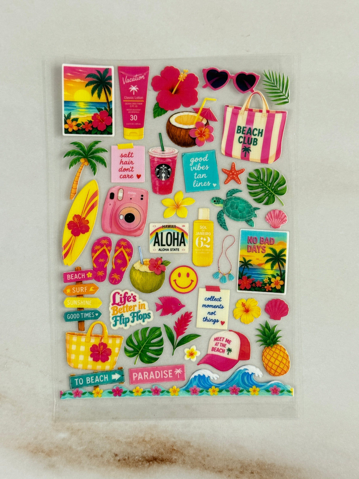 Beach Vibe (B) - Peel Of Sticker