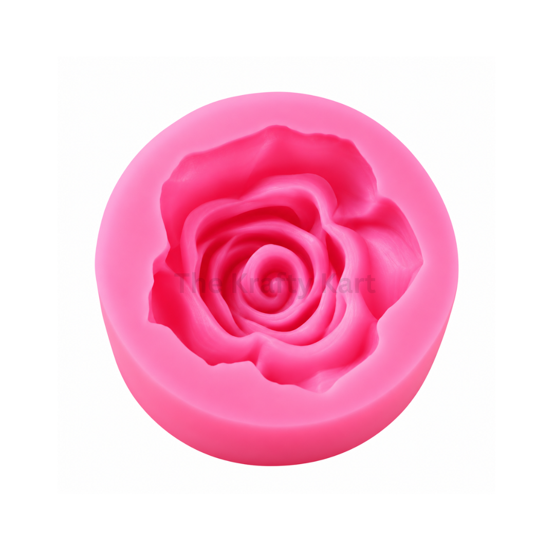Rose Flower Pink Candle Mould (B)