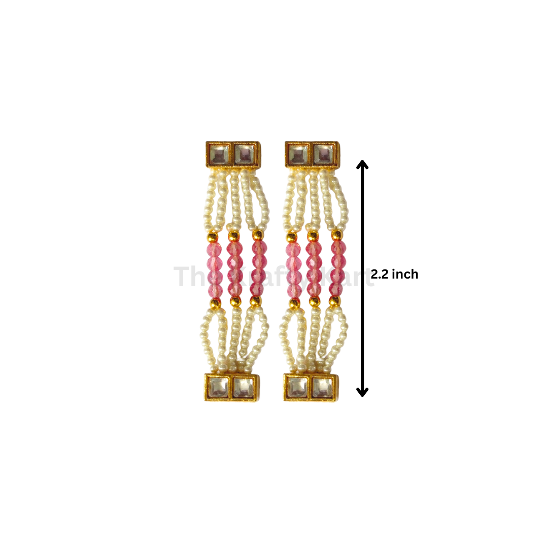 Colourful Moti Bracelet Chain (2pcs)