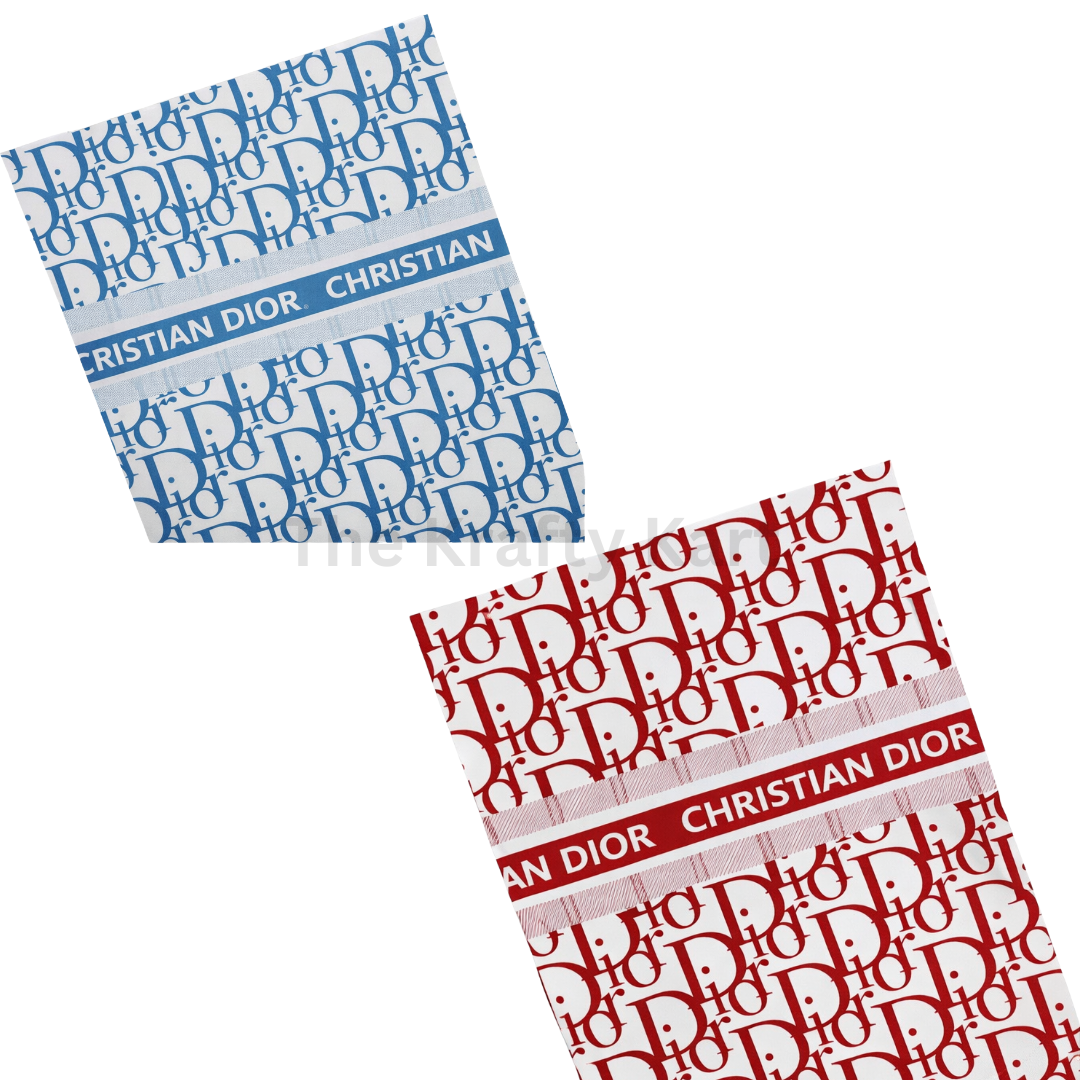 Plastic Wrapping Paper (Christian Dior) (5Pcs)