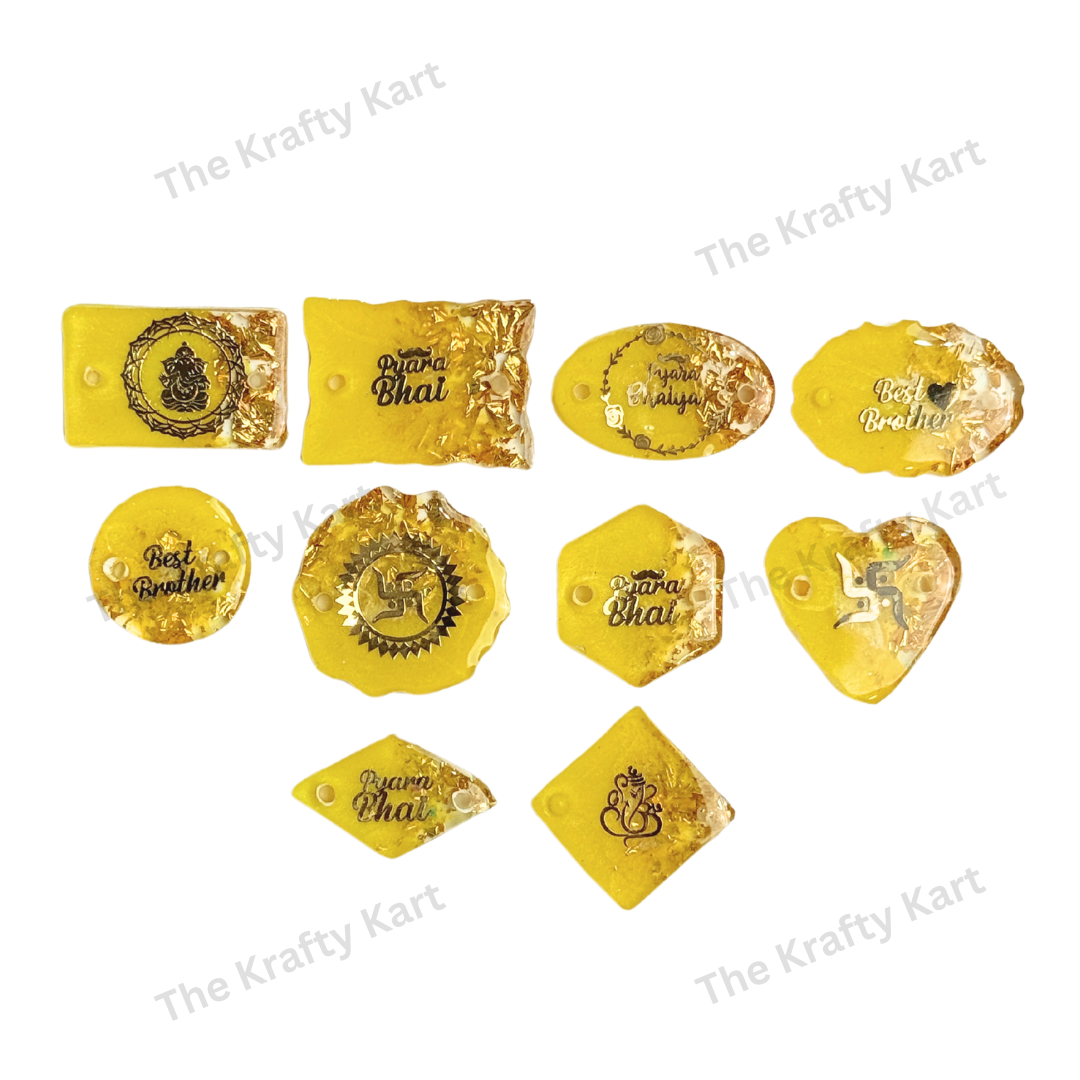 Readymade Rakhi Base (Yellow)