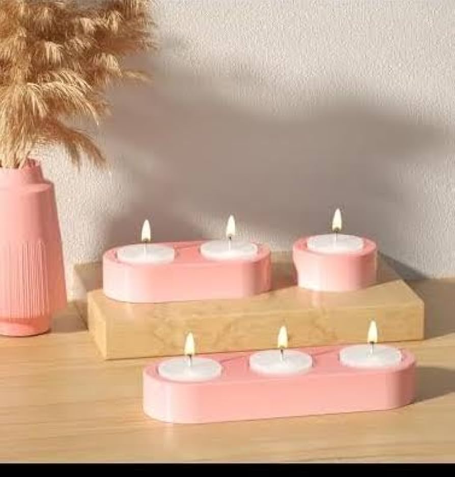 3 in 1 Round T-Light Holder Mould