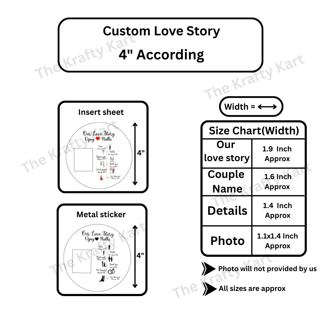 Custom Love Story Frame