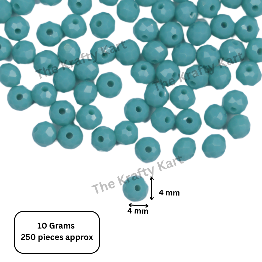Diamond Round Beads (4mm)