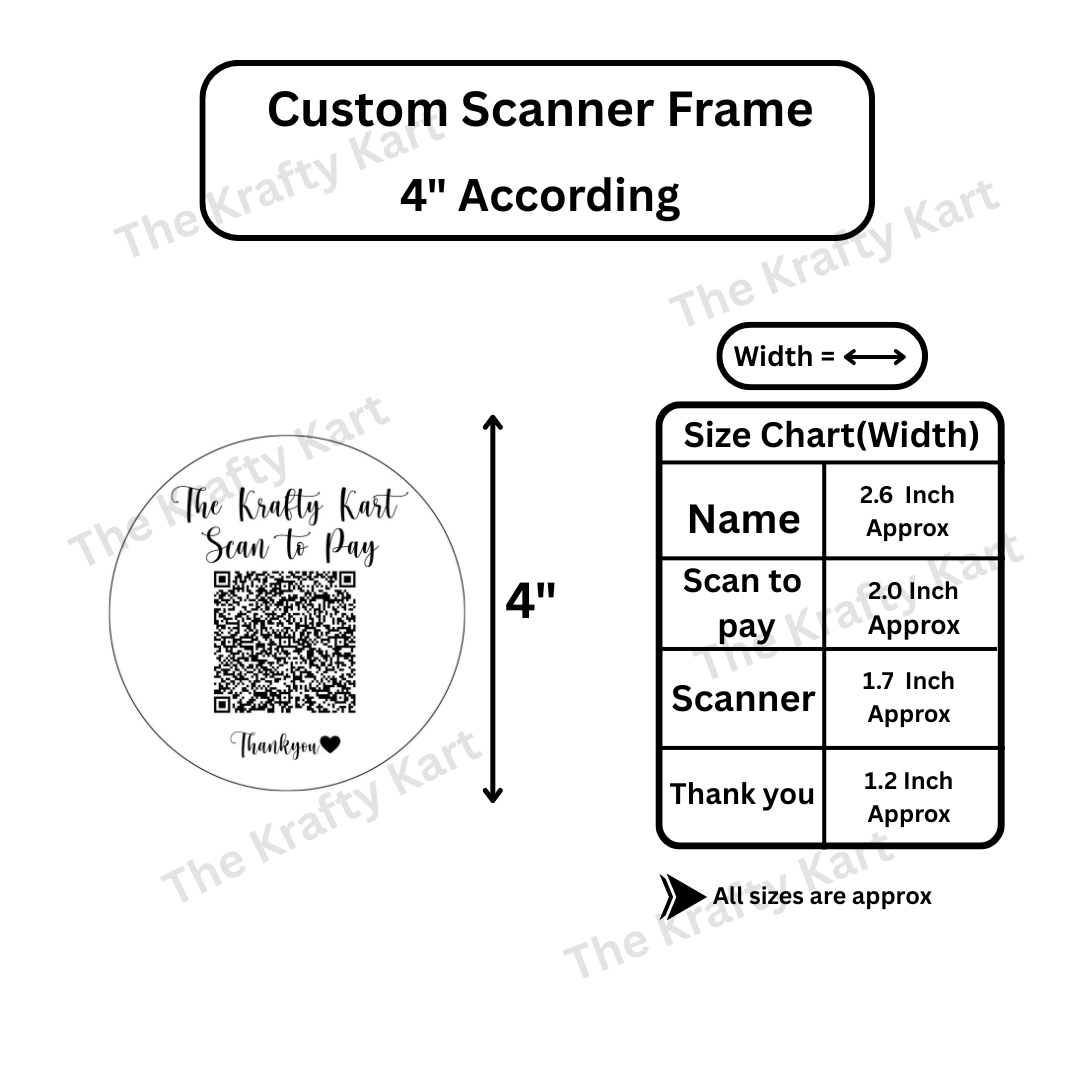 Scanner Insert Picture Custom Scanner Frame (Insert) for variable | Buy Online at Best Price