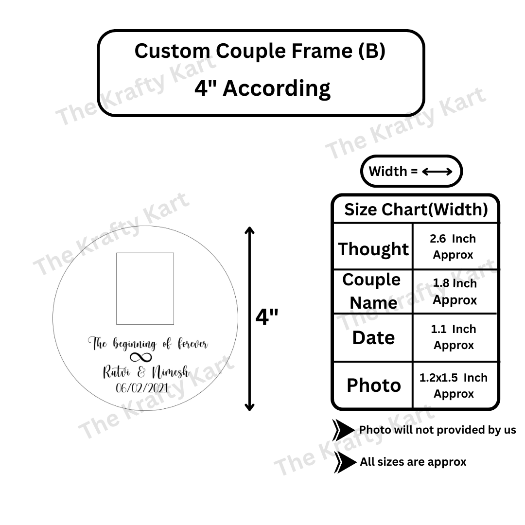 Custom Couple Platter Frame (B)