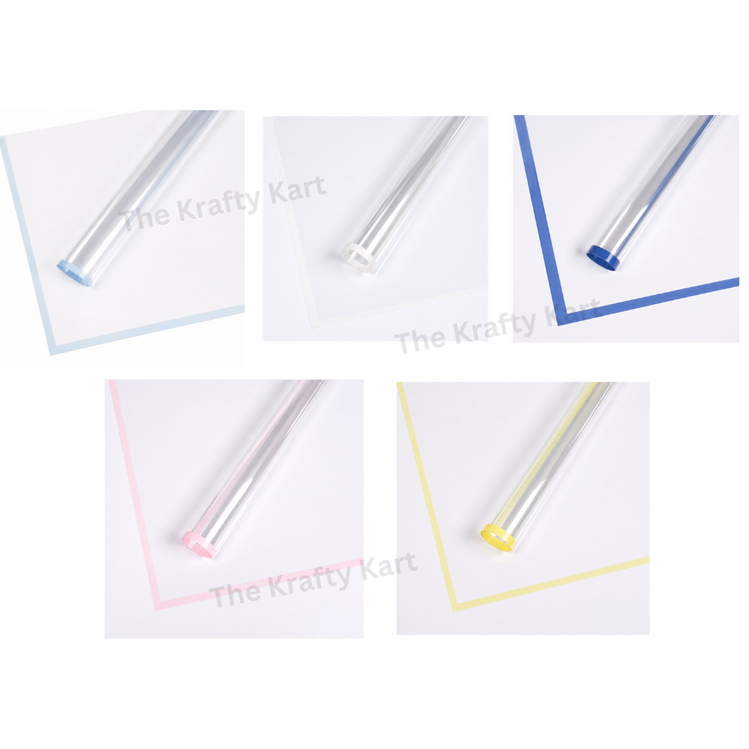 Wrapping Paper Plastic (Transparent)(5 Sheets)