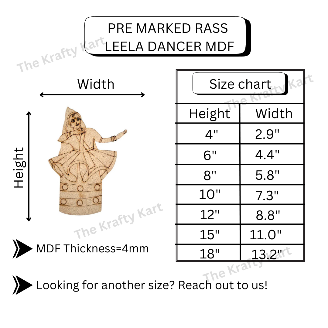 Pre Marked Rass Leela Dancer Mdf