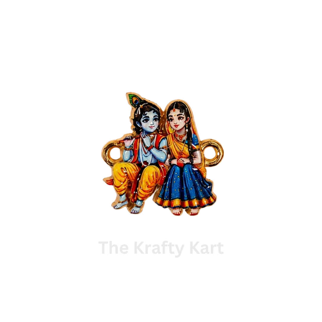 3D Rakhi Charm - Radha & Krishna (C)