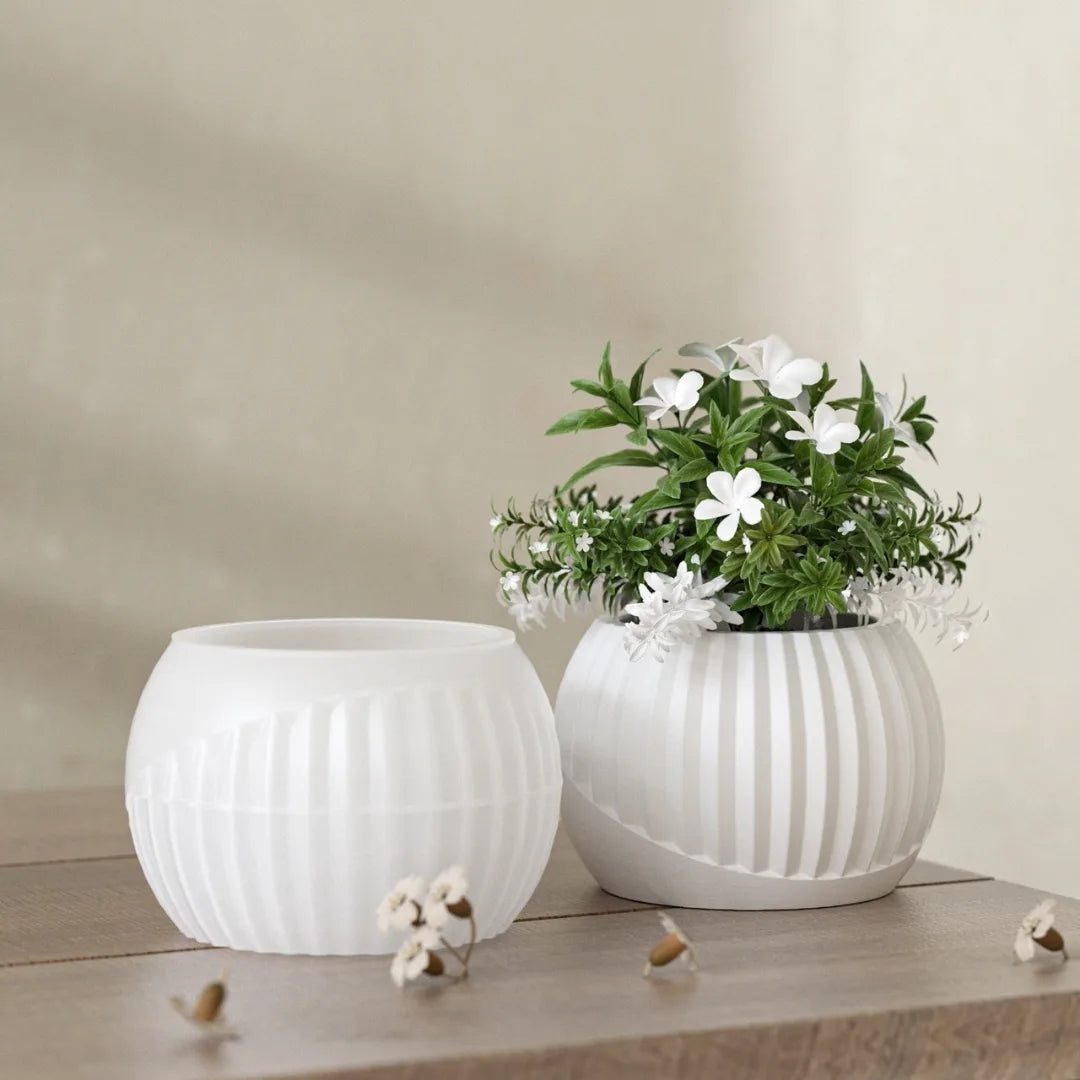 Striped Storage Pot Mould