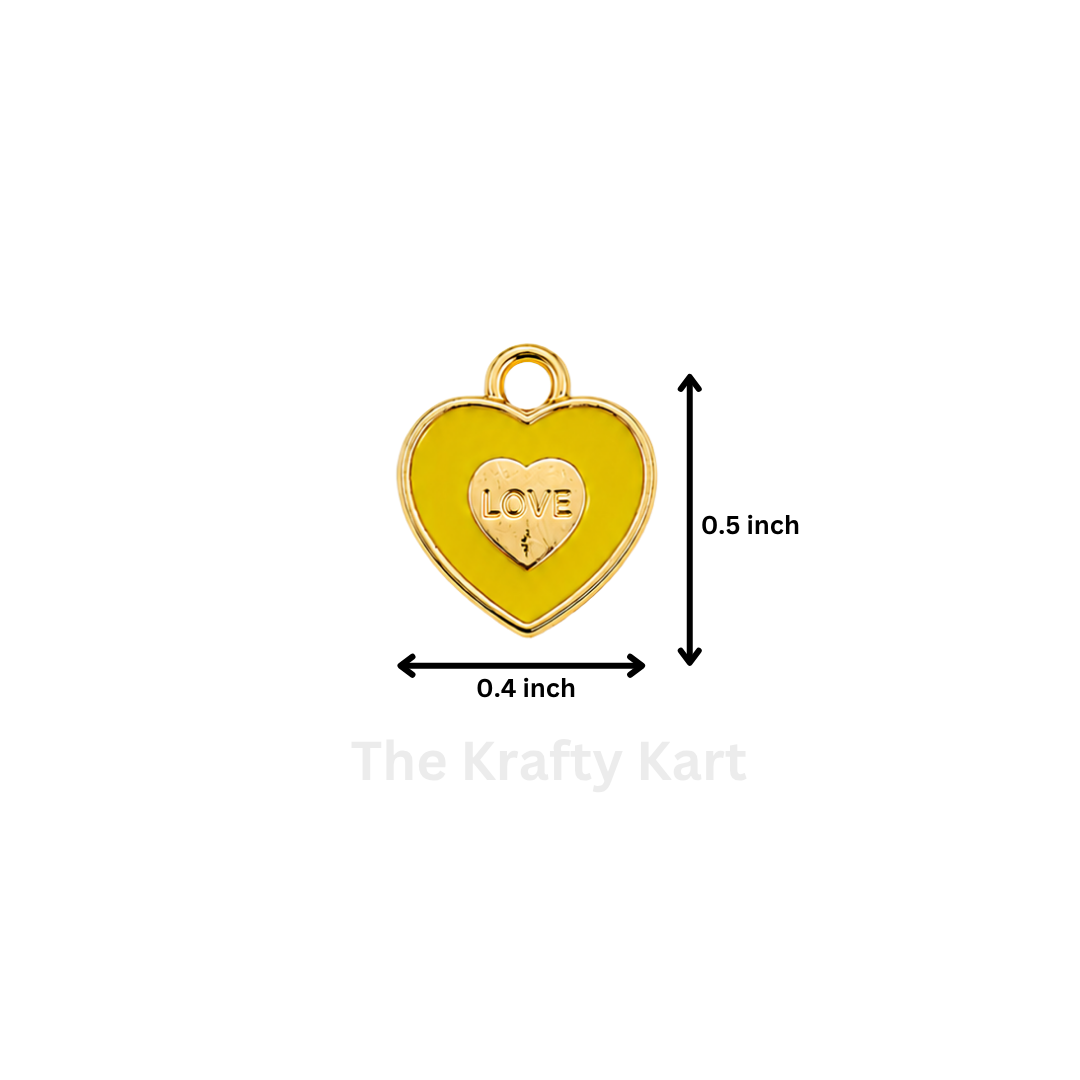 Anti-Tarnish Heart Charm Pendant (L)