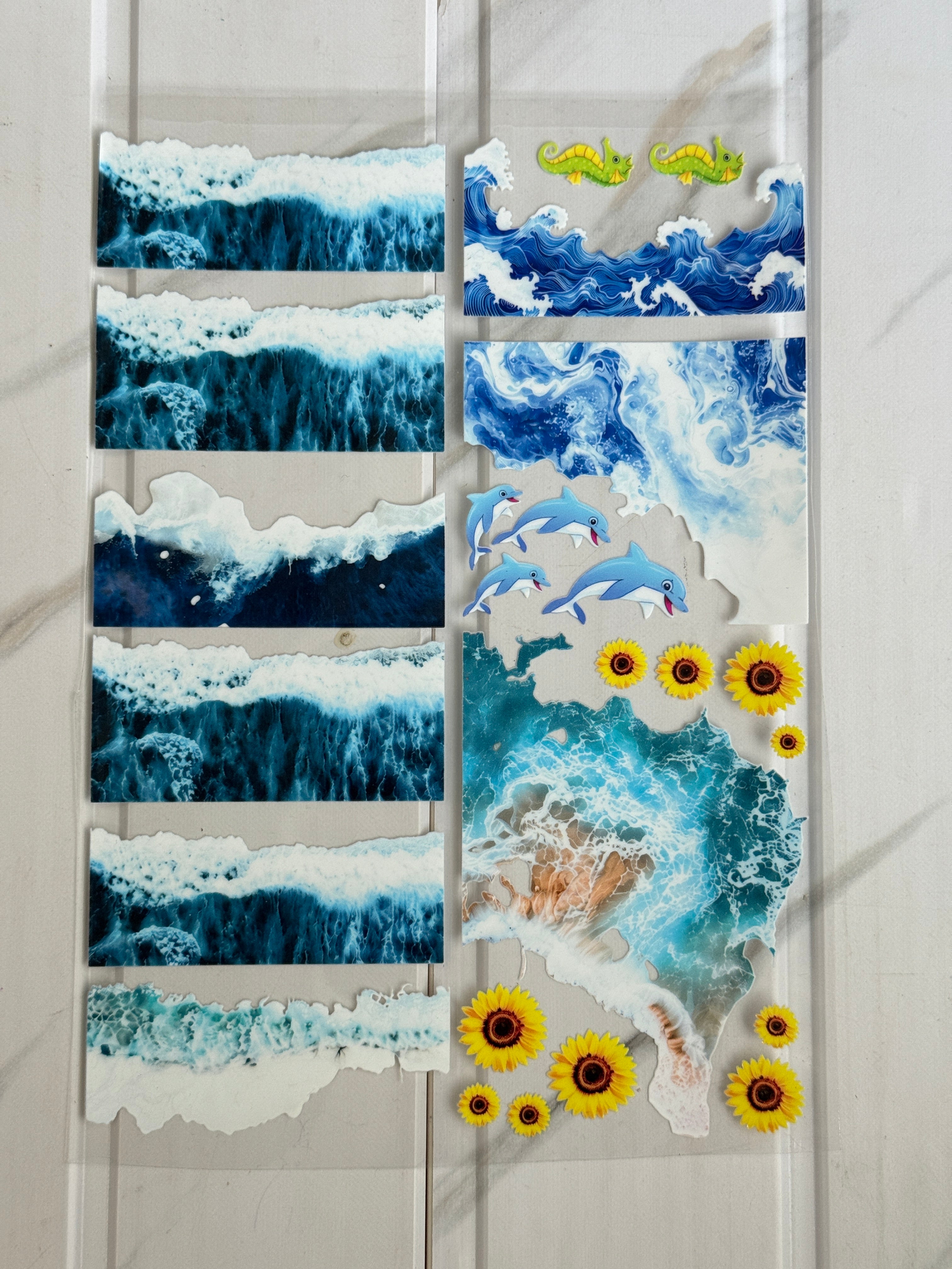 A4 Peel Of Sticker - Ocean