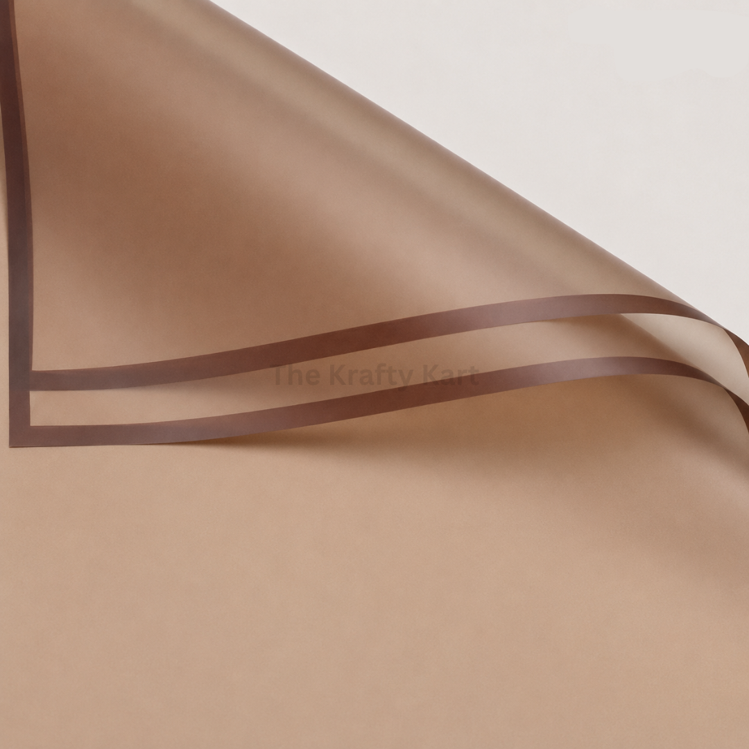 Wrapping Paper Plastic (Plain)(5 Sheets)