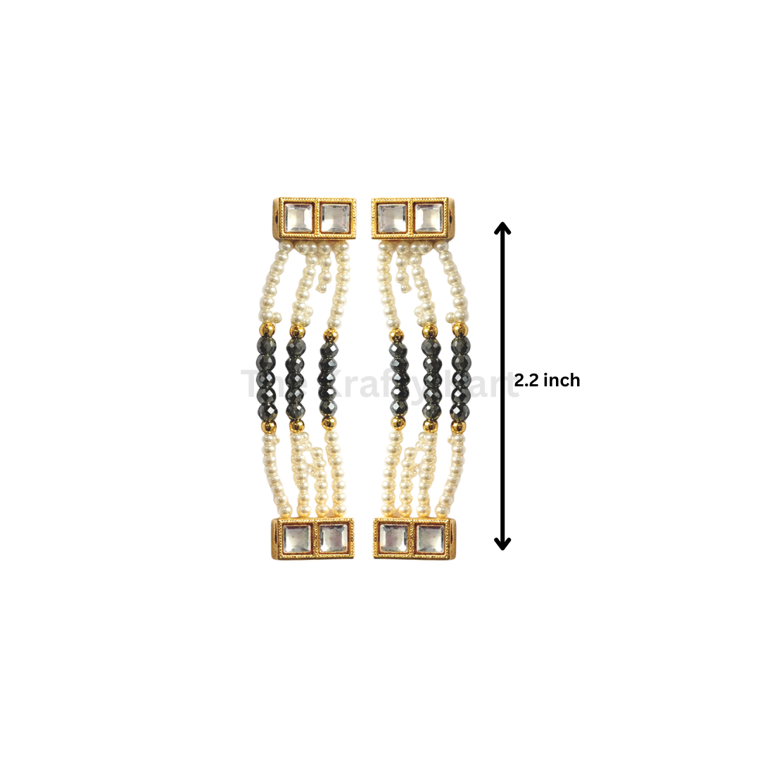 Colourful Moti Bracelet Chain (2pcs)