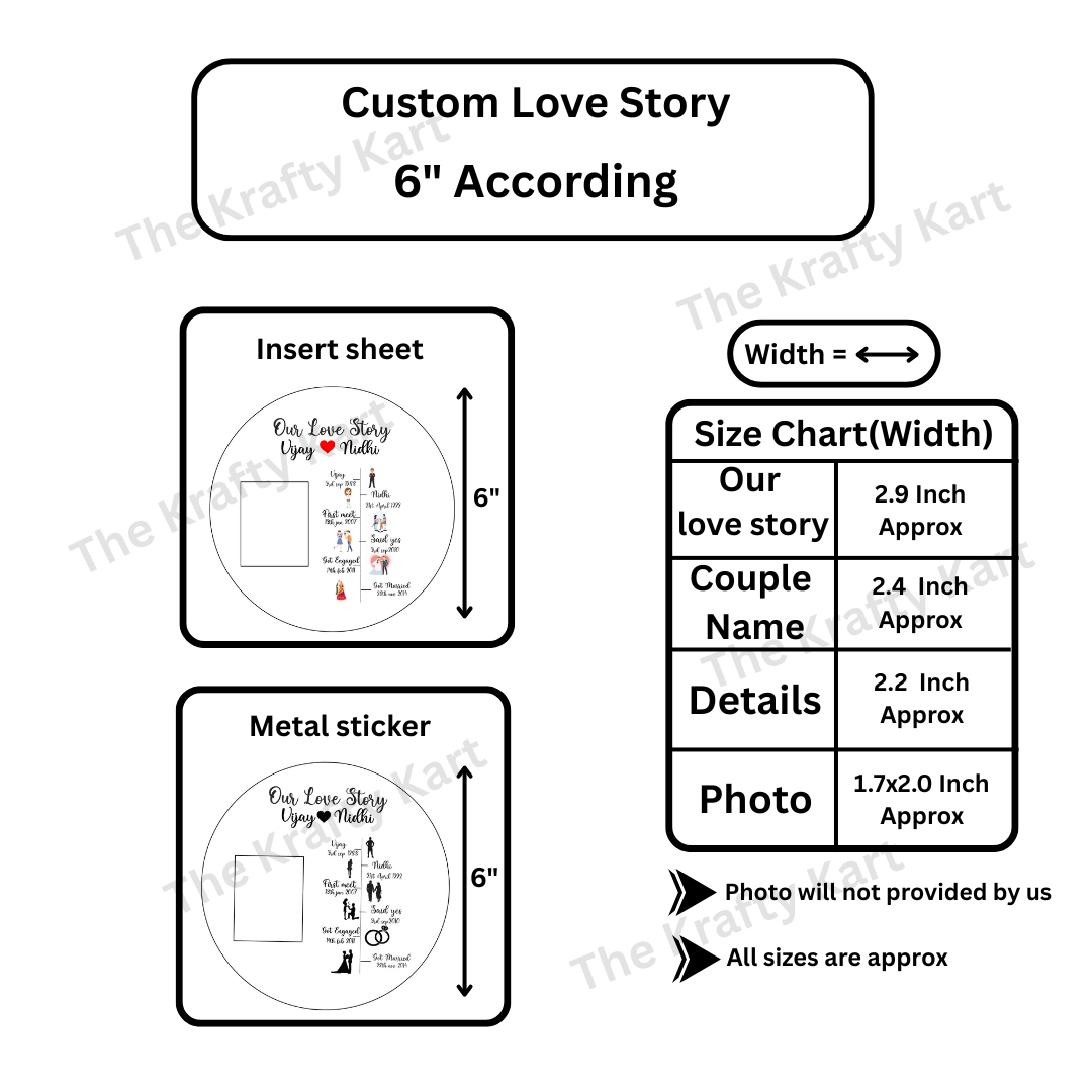 Custom Love Story Frame