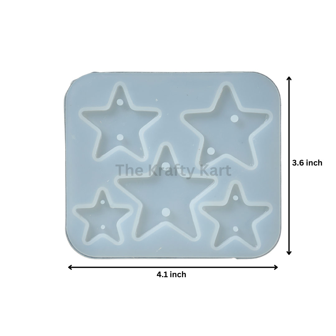 5 Cavity Star Rakhi Mould