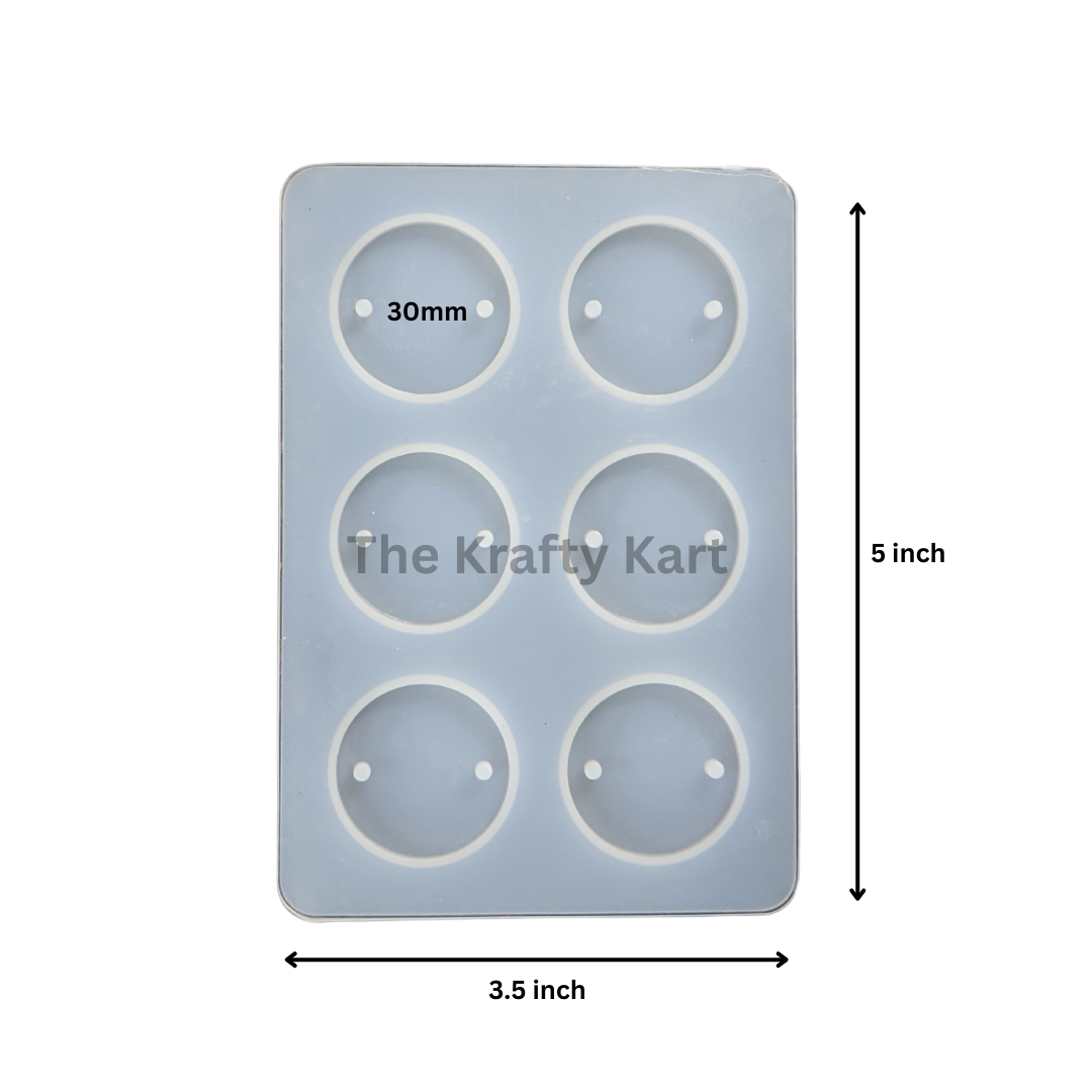6 Cavity Round Rakhi Mould