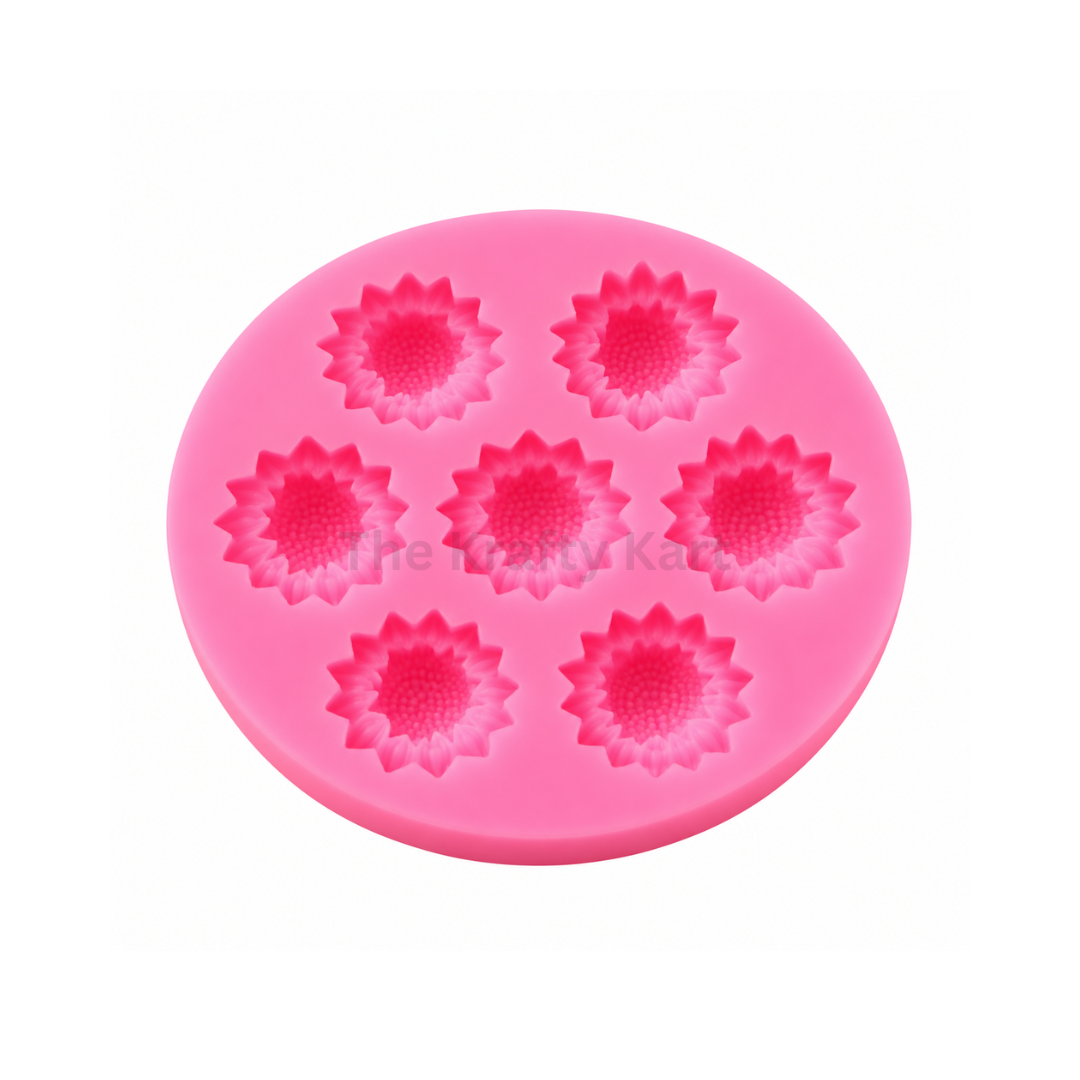 7 Cavity Flower Mould