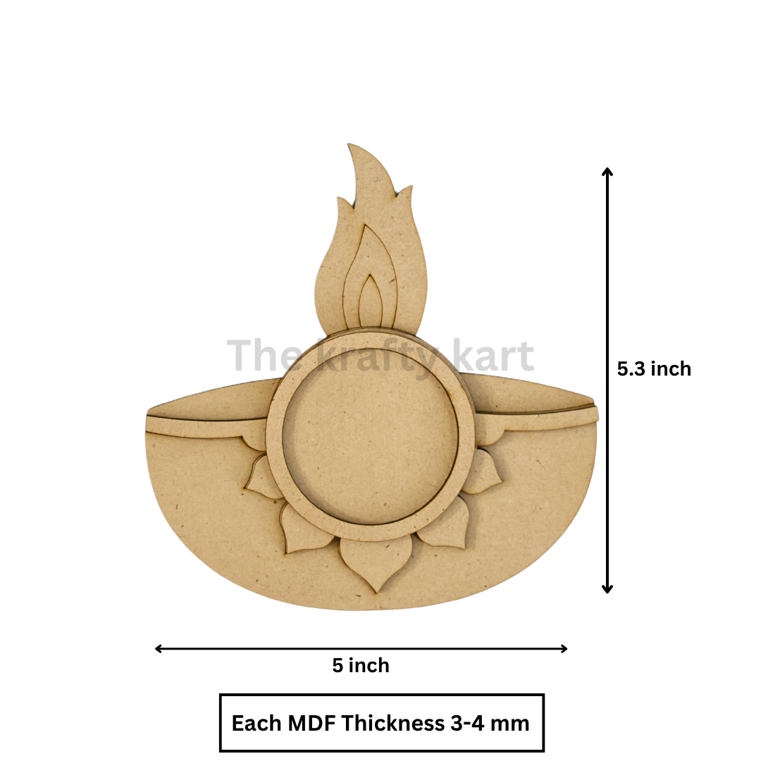 MDF Diwali T-Light Holder (2)
