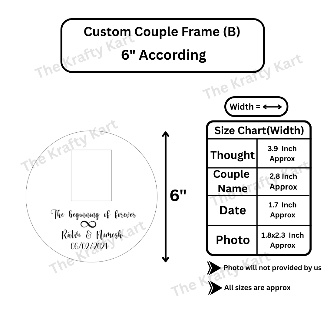 Custom Couple Platter Frame (B)
