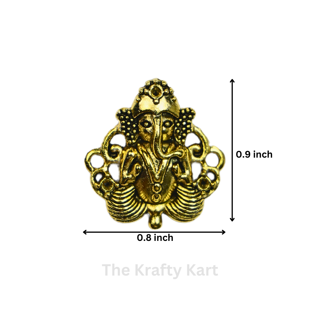 Golden Rakhi Charm - Ganeshji