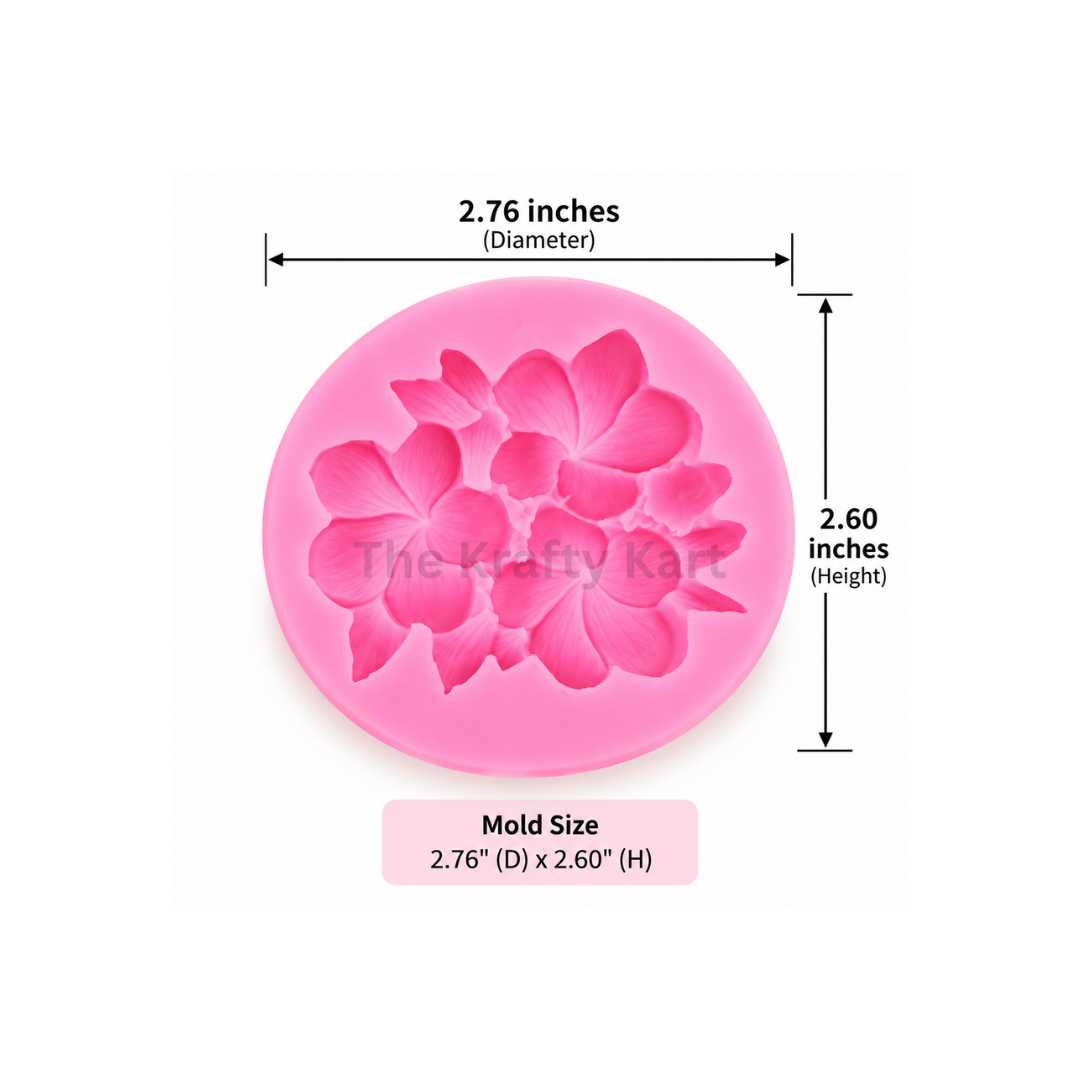 3D Cute Flower Handmade Mould