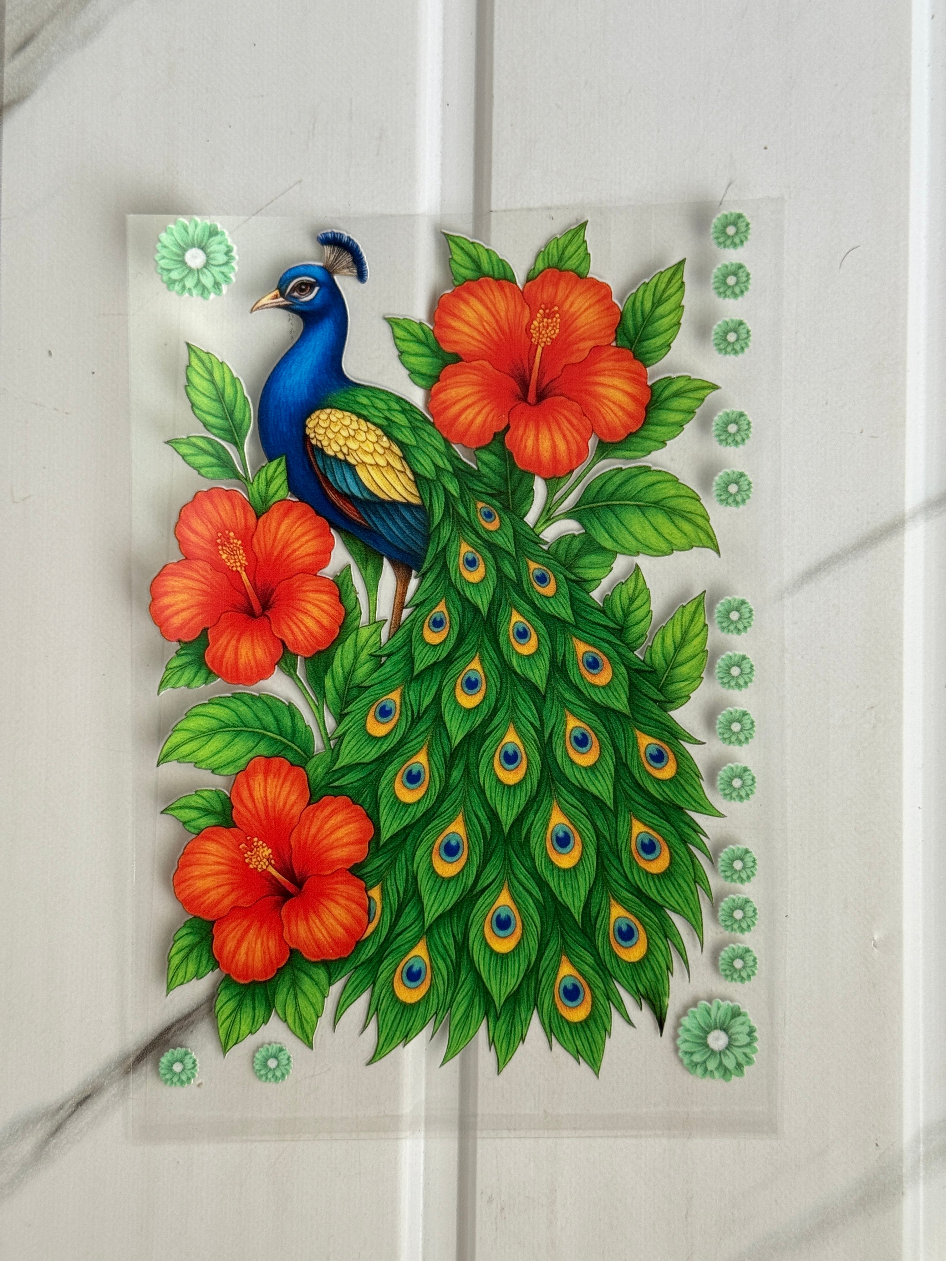 Peacock (E) - Peel Of Sticker