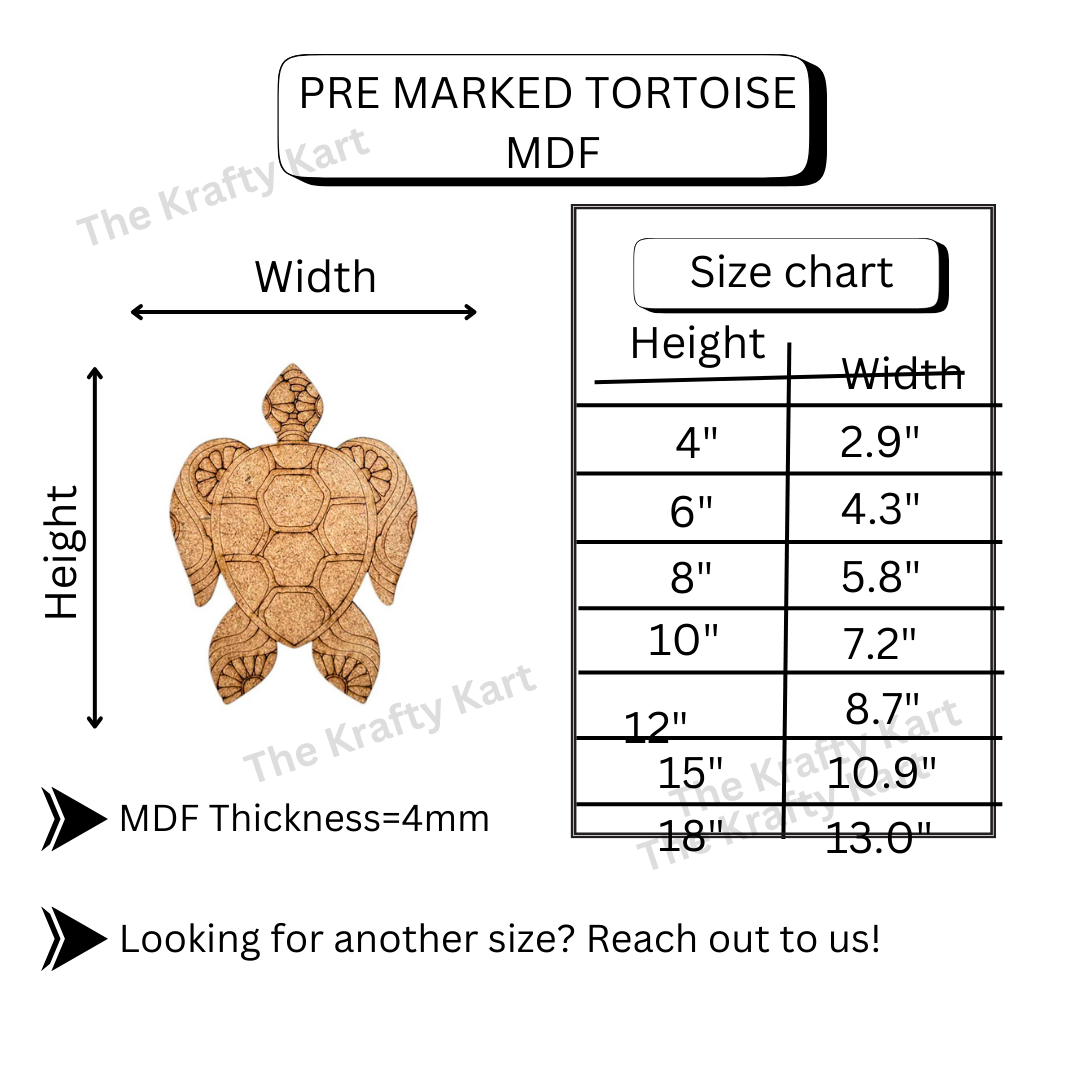 Pre Marked Tortoise Mdf