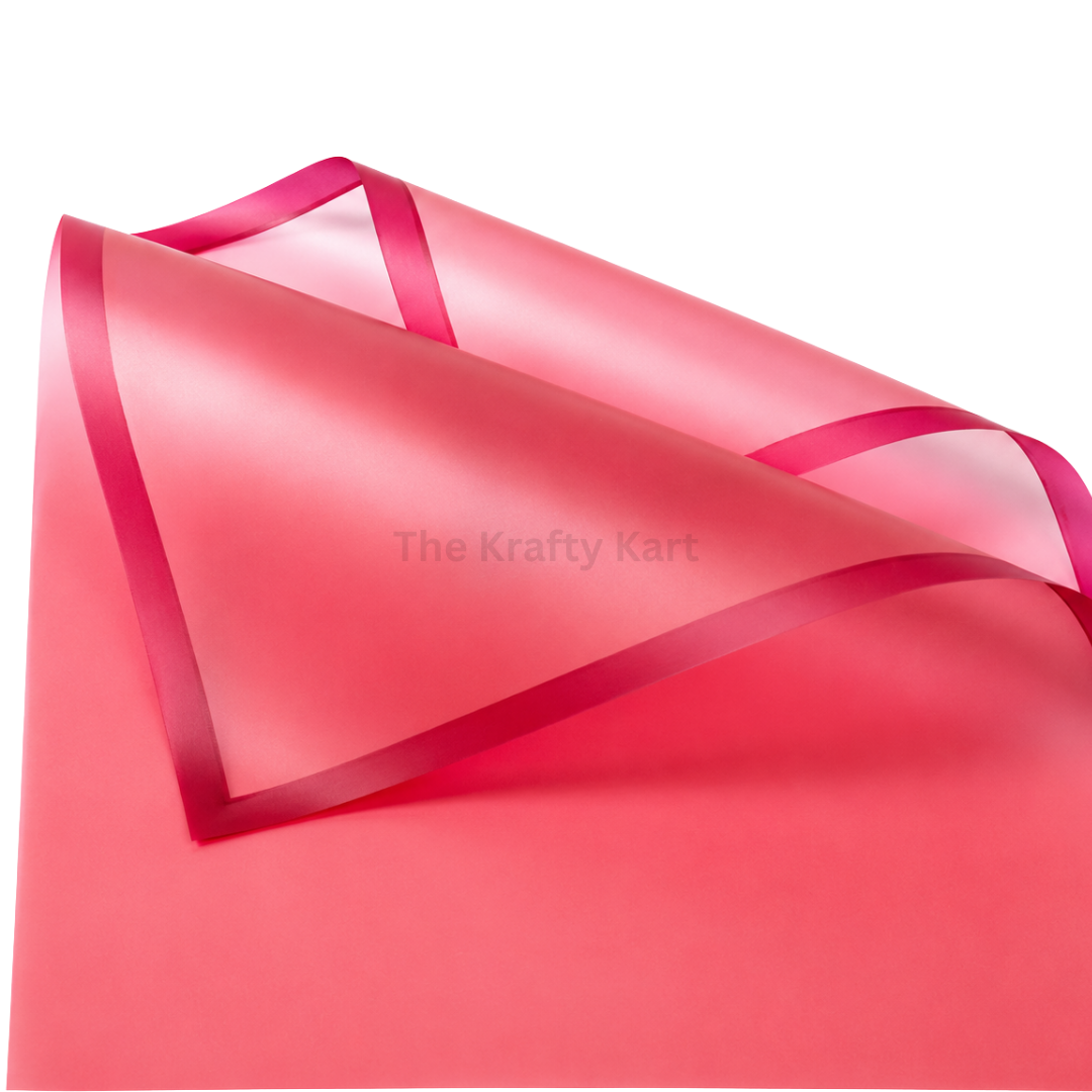 Wrapping Paper Plastic (Plain)(5 Sheets)