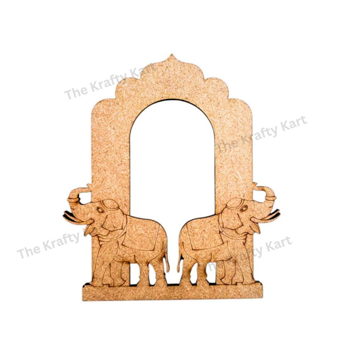 Pre Marked Elephants Entry Door Mdf