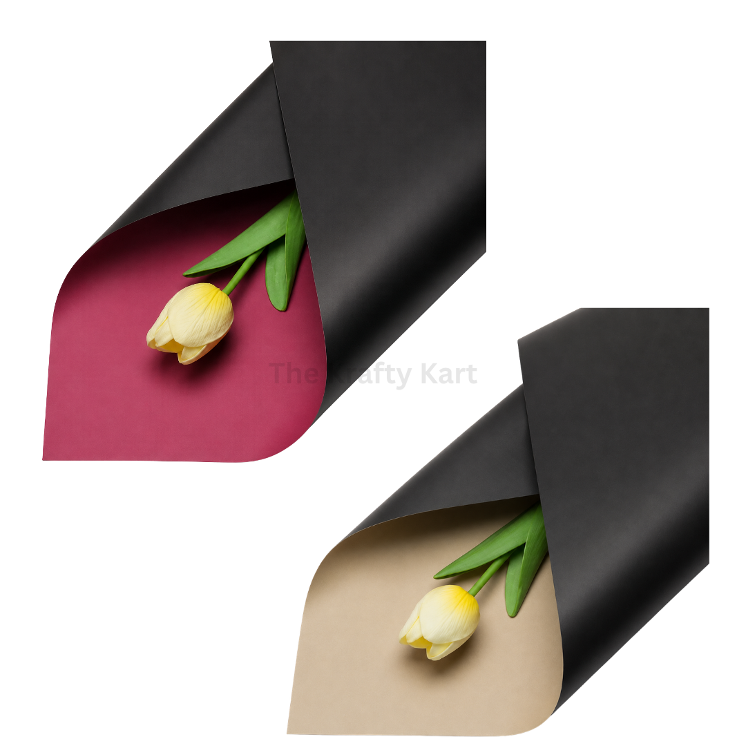 Wrapping Paper Plastic (Dual Color)(5 Sheets)