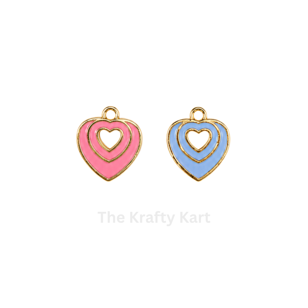 Anti-Tarnish Heart Charm Pendant (M)