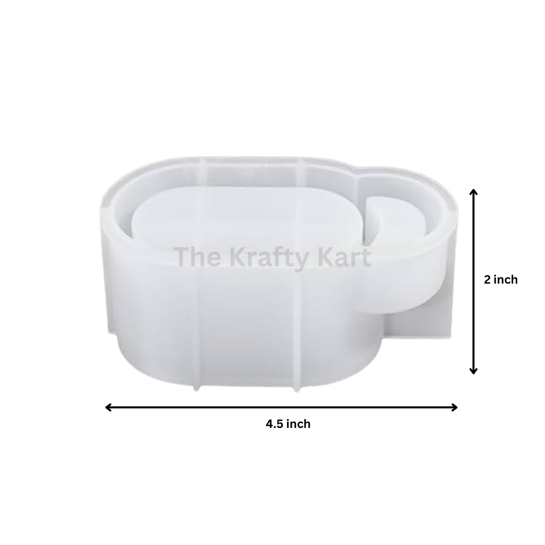 Oval Shape Candle Holder Mould