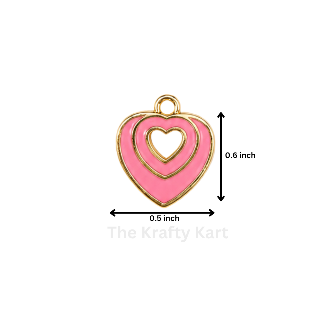Anti-Tarnish Heart Charm Pendant (M)