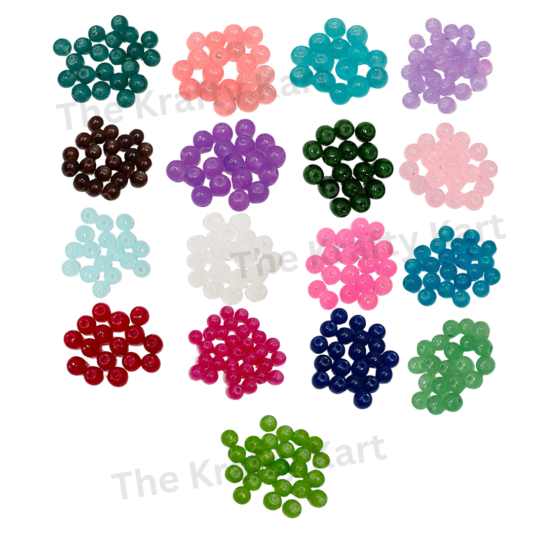 Jelly Glass Colourful Rakhi Moti (5mm)