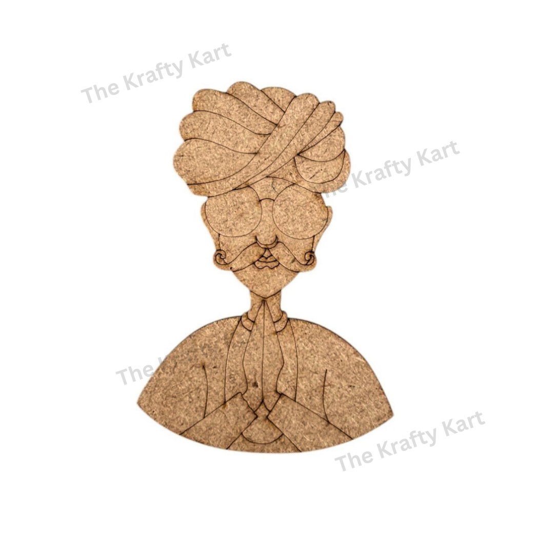 Pre Marked Rajasthani Man Mdf (F)
