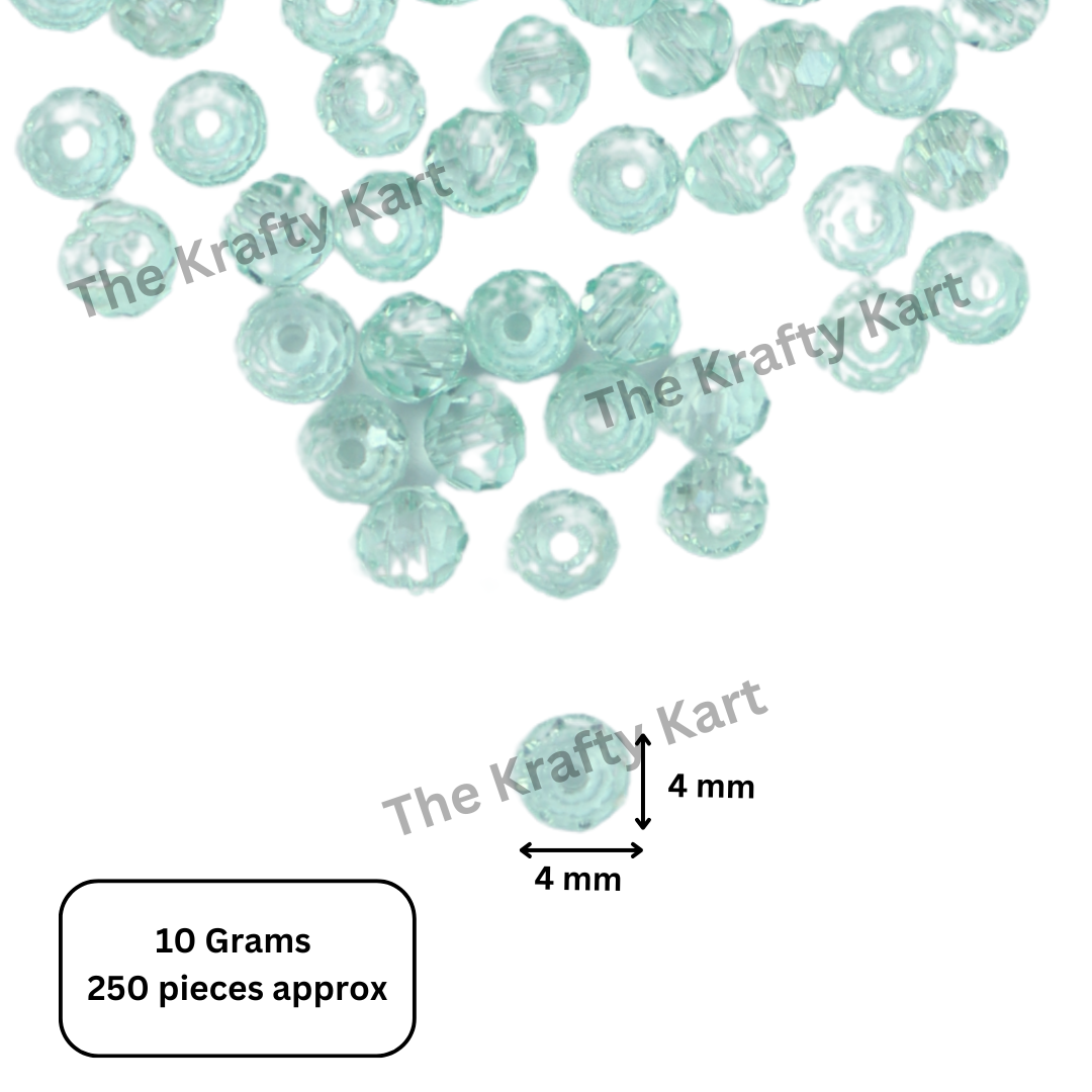 Diamond Round Beads (4mm)