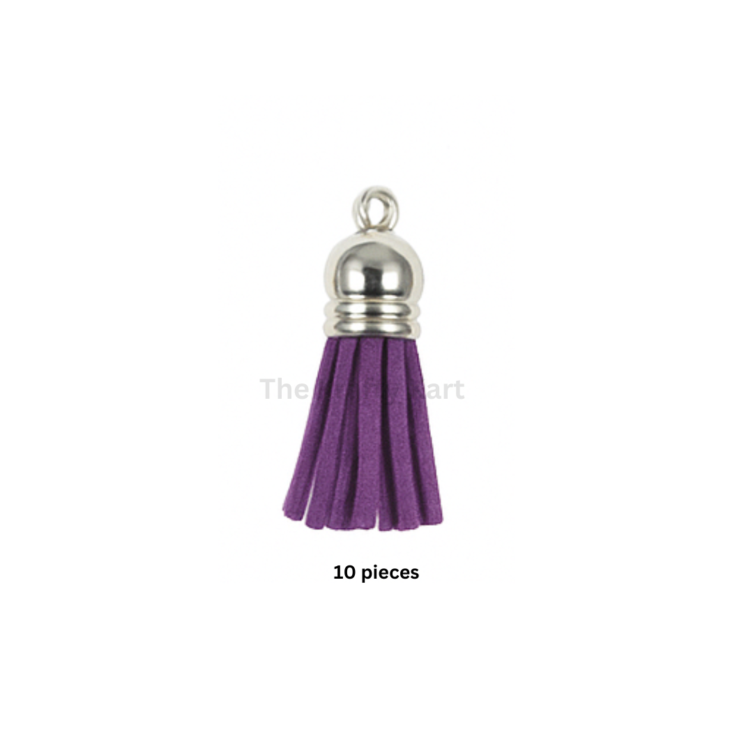 Silver Cap Tassels (10pcs)