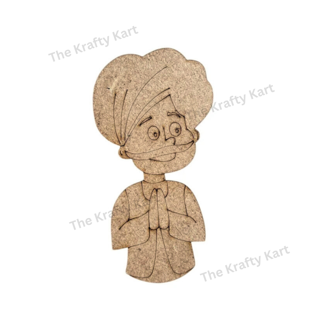Pre Marked Rajasthani Man Mdf (D)