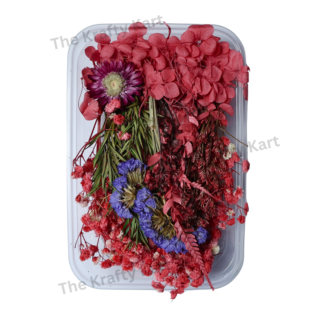 Red Dry Flower Box