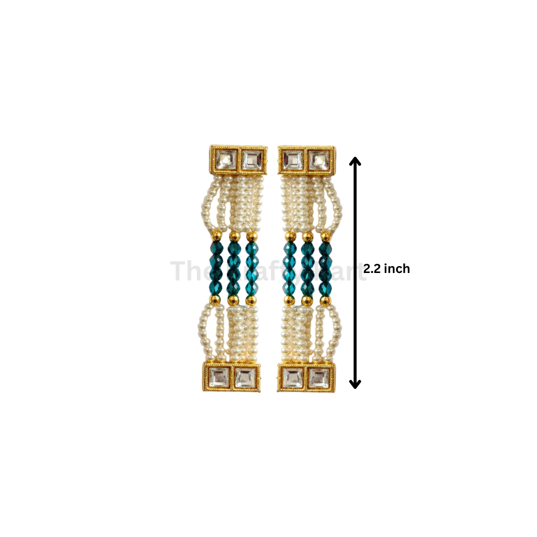 Colourful Moti Bracelet Chain (2pcs)