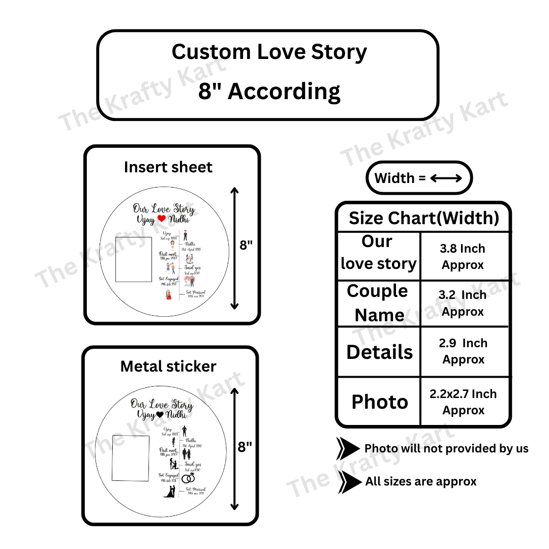 Custom Love Story Frame