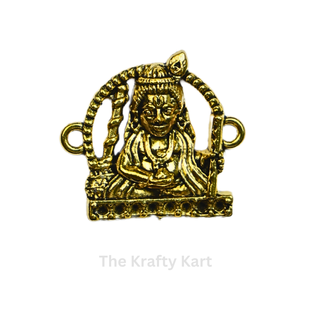 Golden Rakhi Charm - Krishna (B)